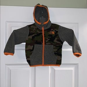 6-12 month camo North Face jacket